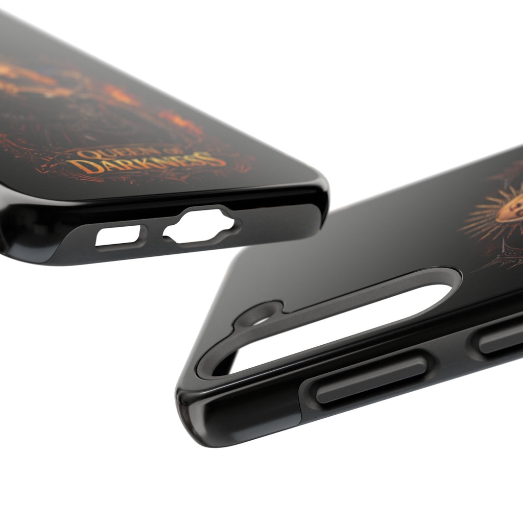 Crystal Sparkle Queen of Darkness by Dark.Lex  Phone Case — Gothic Flame Protective Case