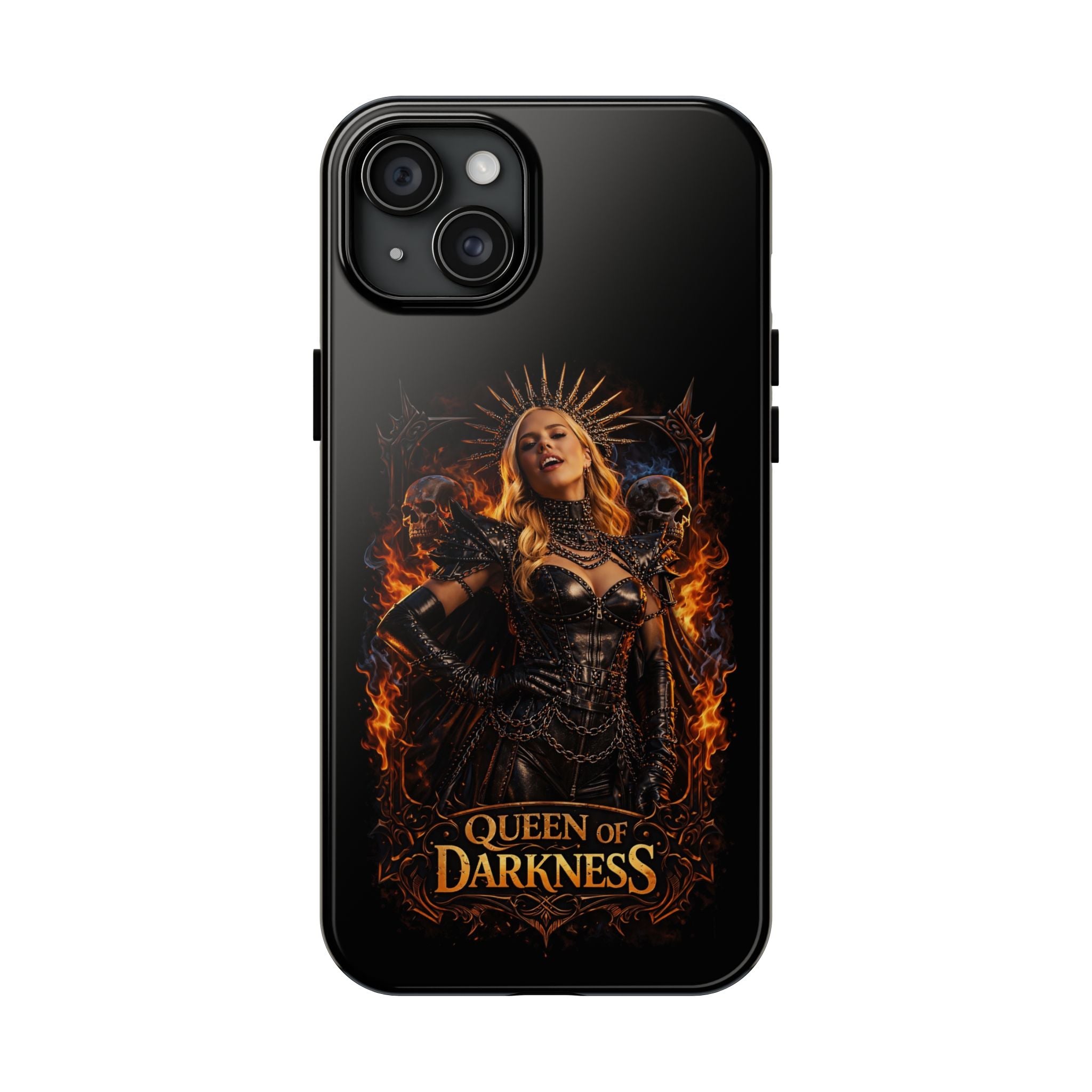 Crystal Sparkle Queen of Darkness by Dark.Lex  Phone Case — Gothic Flame Protective Case