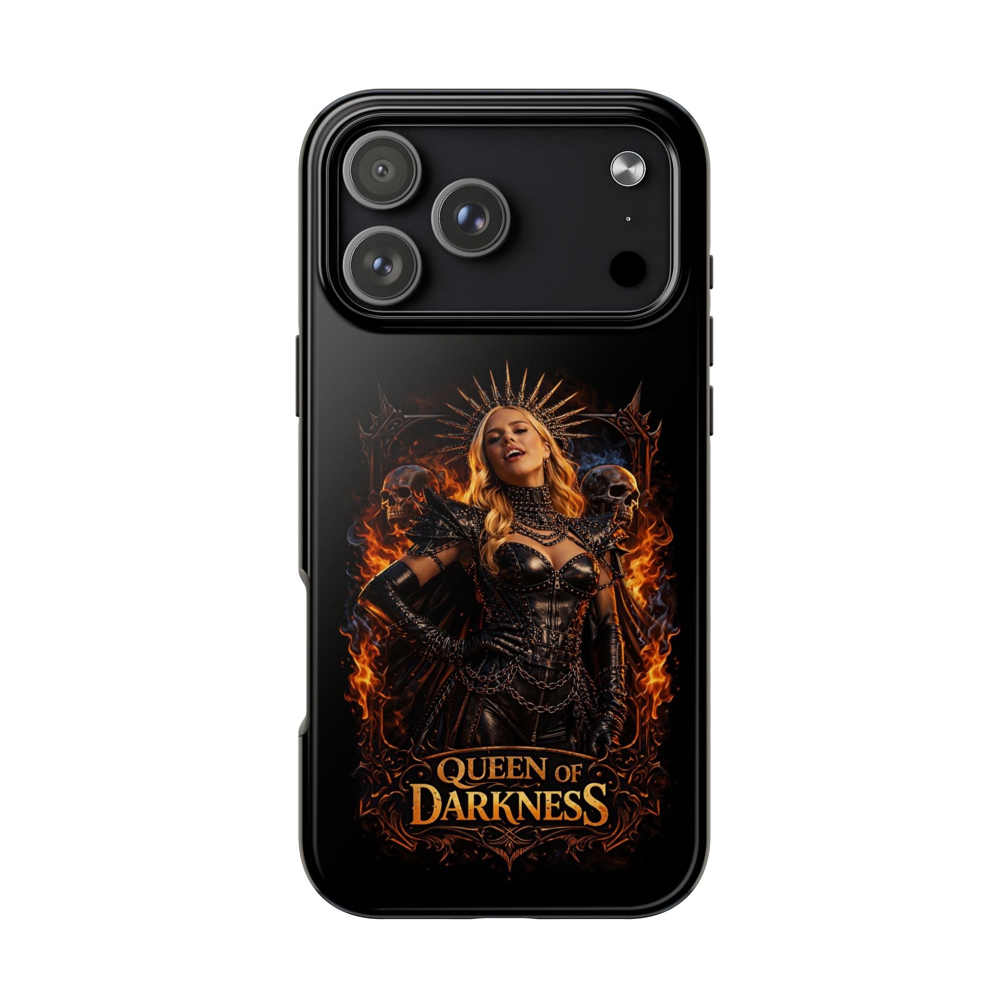 Crystal Sparkle Queen of Darkness by Dark.Lex  Phone Case — Gothic Flame Protective Case