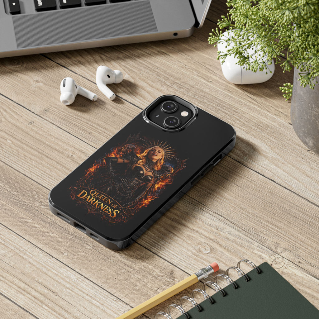 Crystal Sparkle Queen of Darkness by Dark.Lex  Phone Case — Gothic Flame Protective Case