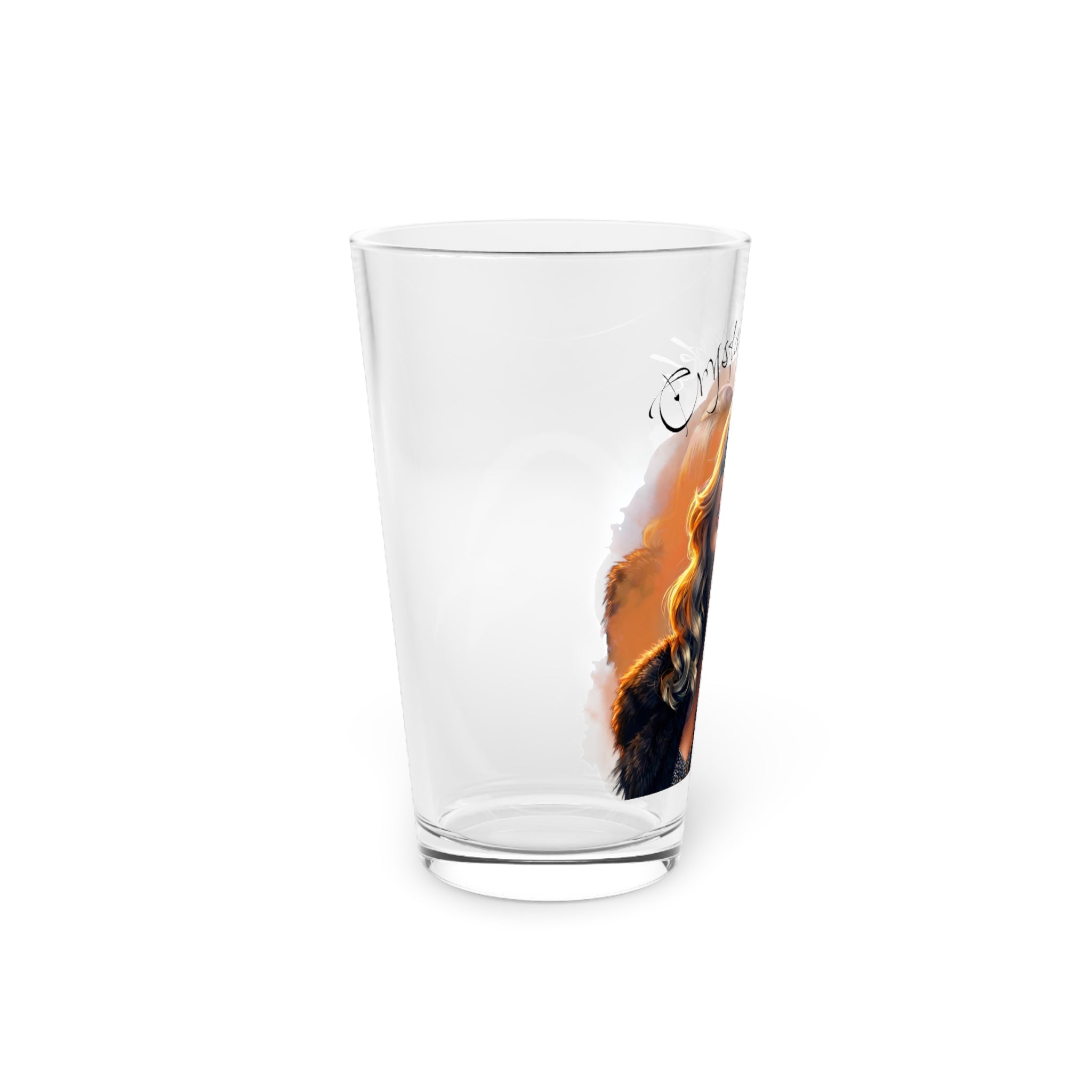 Pint Glass — 'Crystal Sparkle' Portrait by Dark.Lex Beer Glass (16 oz)